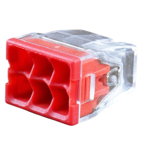 Splicing connector, 6x 0.5-2.5mm², 24A, 450V, 100pcs