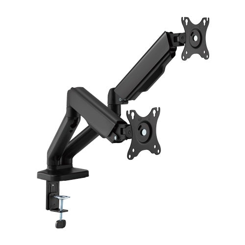 Dual 17"-32" Monitor Spring-Assisted Arm Mount, black