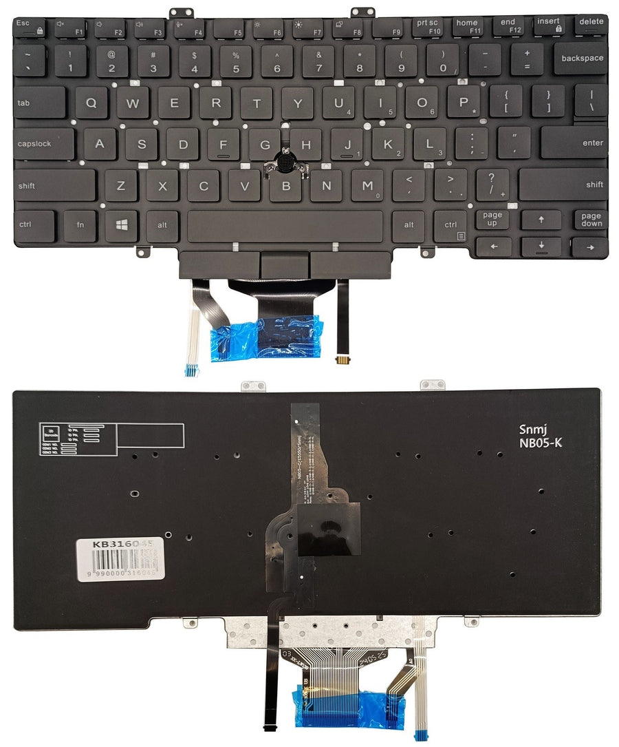 Keyboard DELL Latitude 5400, with trackpoint