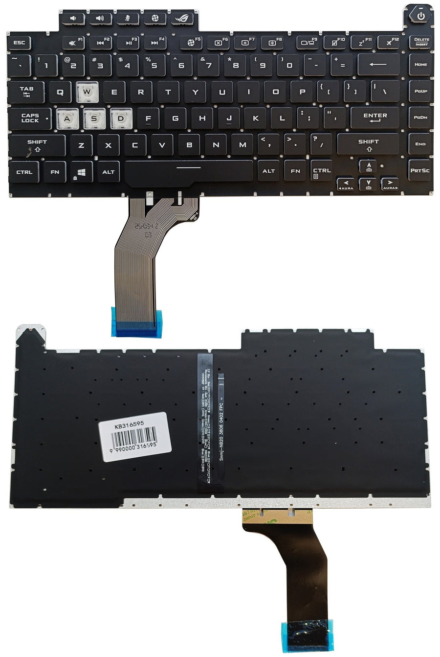 Keyboard ASUS G15 G531, G531G, G512, G512L, with RGB backlight, US