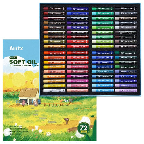 Oil Pastels Set ARRTX, 72 Colors