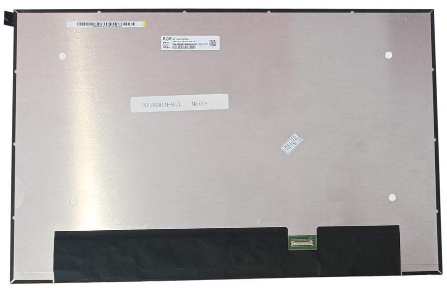 LCD Screen 16.0", 1920x1200, WLED, SLIM, IPS, matte, 30pin narrow (right), A+