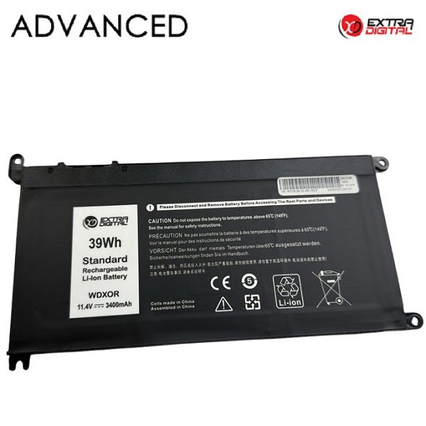 Notebook battery DELL WDX0R, 3400mah, Extra Digital Advanced