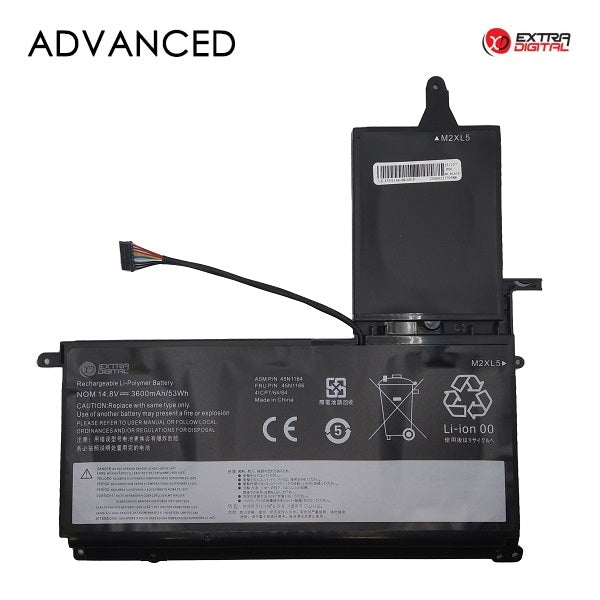 Notebook Battery LENOVO 45N1166, 3600mAh, Extra Digital Advanced