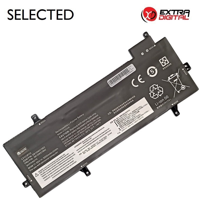 Notebook Battery LENOVO L21C3P72, 3000mAh, Extra Digital Selected