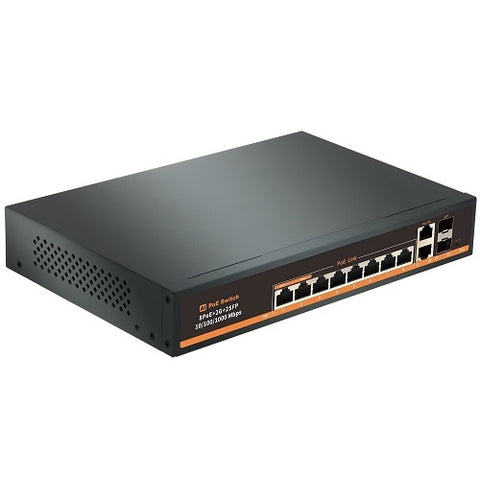 PoE switch 8x Gigabit PoE+2x Gigabit UPLINK+2x SFP, 120W