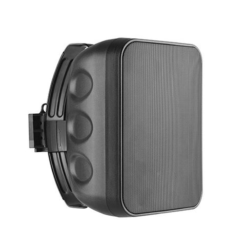 Wall Speaker, 60W, 6.5", Two-Way, Black, Weather-Resistant
