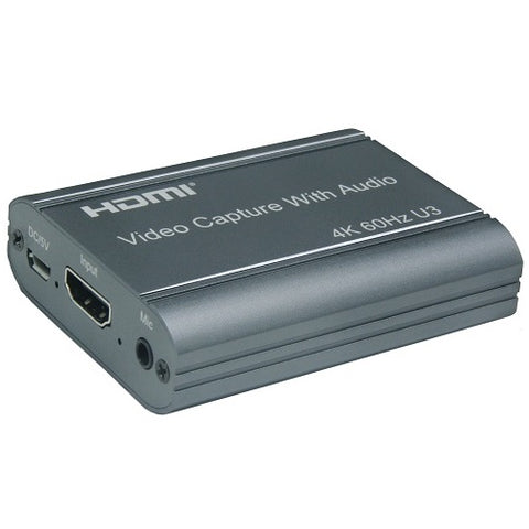 Video Capture with Loop HDMI, USB3.0, 4K 60Hz