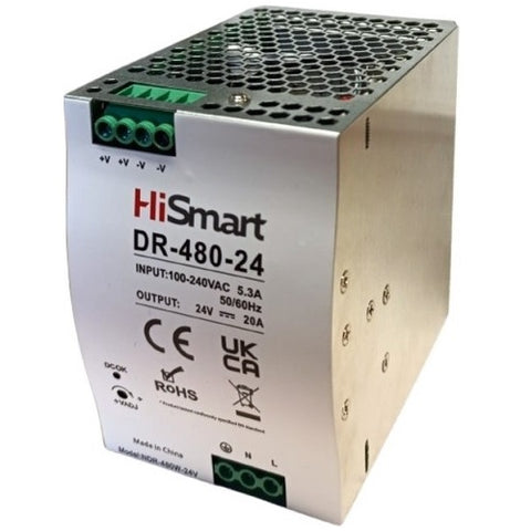 Power supply 24V, 20A, 480W, DIN