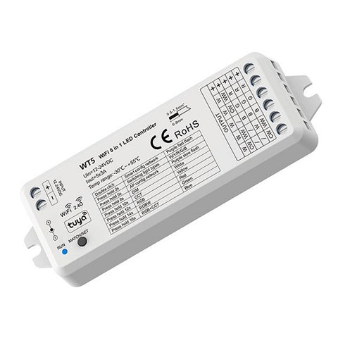 WT5 LED Controller 5in1, CCT, RGB/RGBW/RGB+CCT
