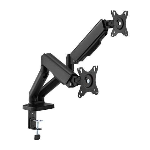 Dual 17"-32" Monitor Spring-Assisted Arm Mount, black
