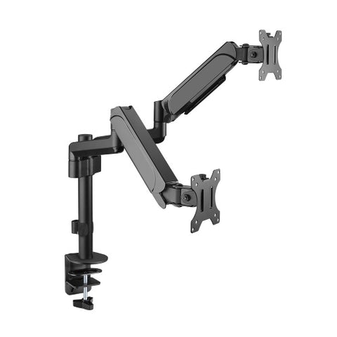 Dual 17"-32" Monitor Spring-Assisted Arm Mount