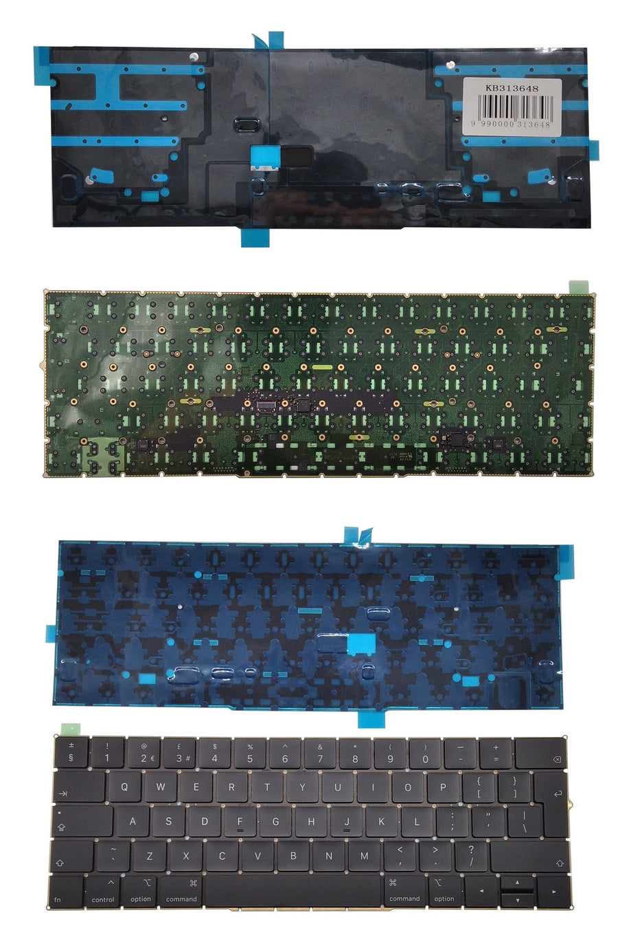Keyboard Apple Macbook Pro 13" 15" 2018 A1989 A1990, UK