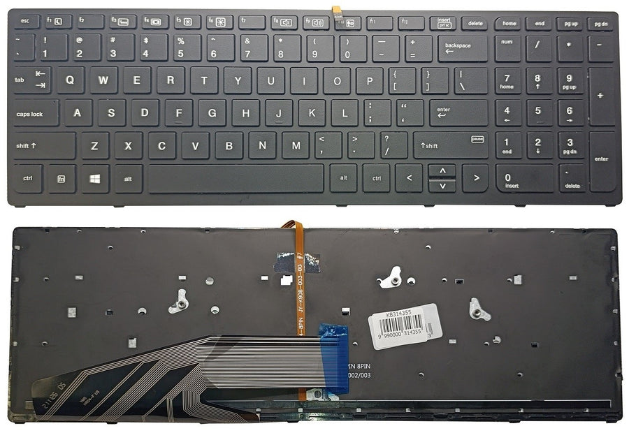 Keyboard HP ZBook 15 G3, G4, 17 G3, G4 (US) with backlight