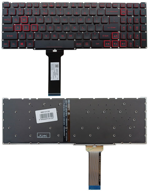 Keyboard ACER: Nitro 5 Gaming AN515-54, AN515-55, AN715-51 with backlight