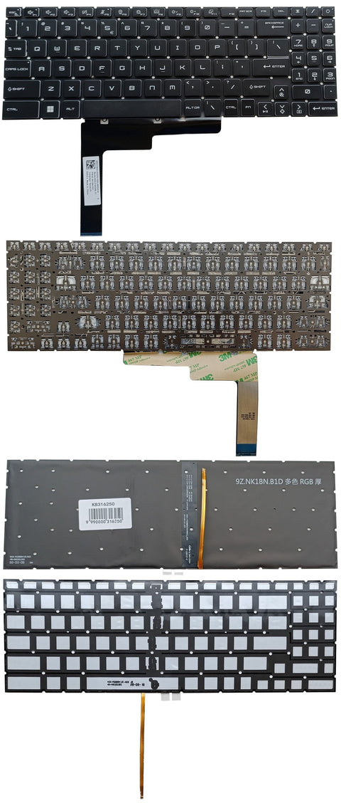 Keyboard MSI: MS-1585, with RGB backlit, US