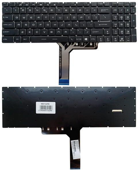 Keyboard MSI: GE63, GE73, GS63, GS73, with RGB backlit, US
