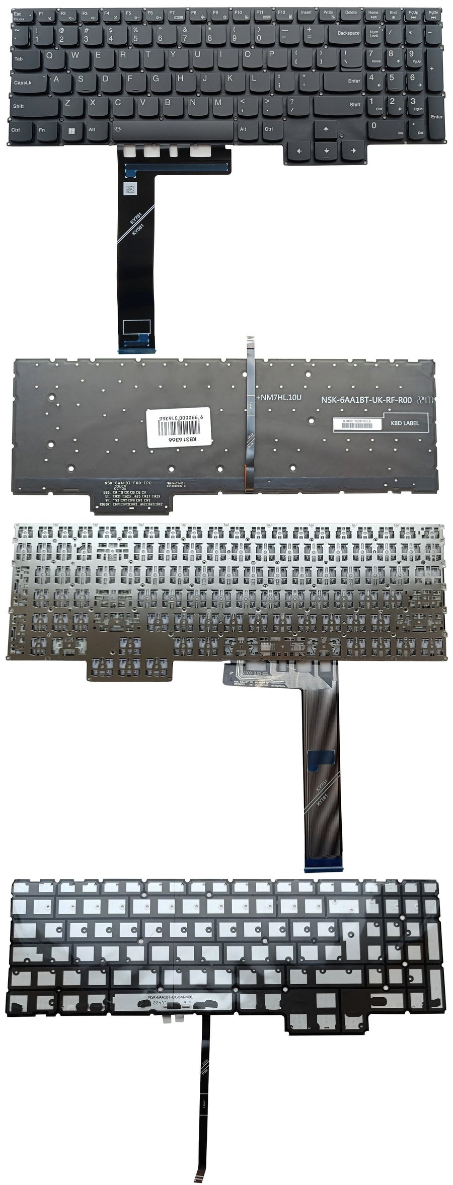 Keyboard LENOVO Legion Pro 5 16IRX8, with backlight, US