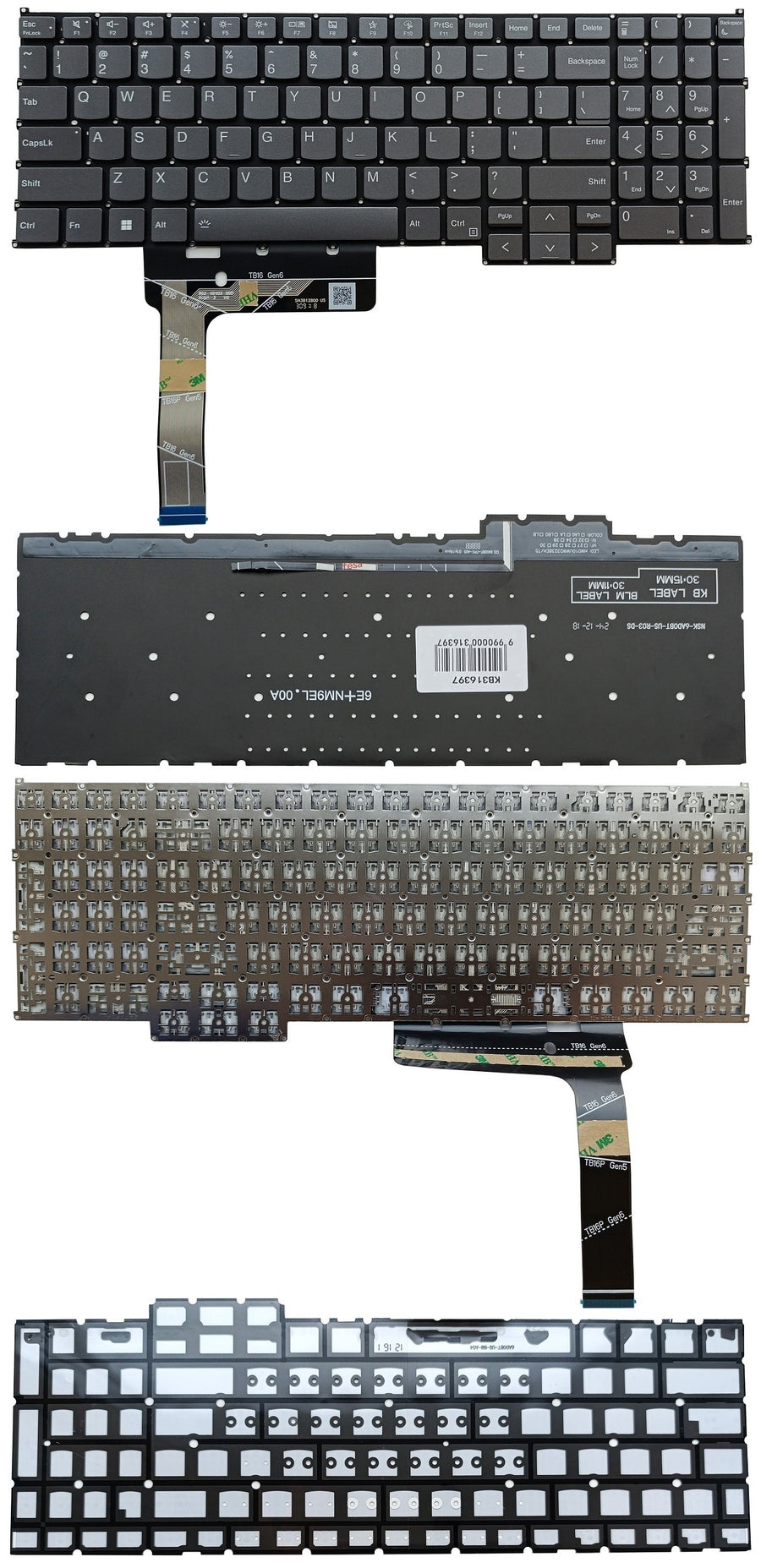 Keyboard LENOVO Thinkbook 16 G6, with backlight, US
