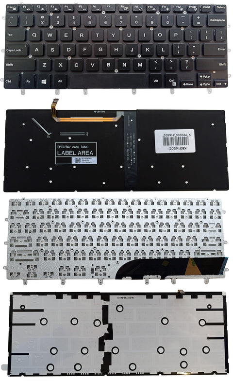 Keyboard DELL Inspiron 7558, 7568, XPS 15 9550, 9560, 9570, with Backlight, US
