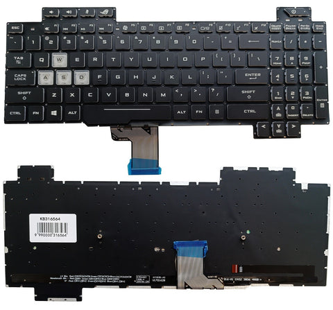 Keyboard ASUS Rog Strix Scar GL504, with RGB backlight, US