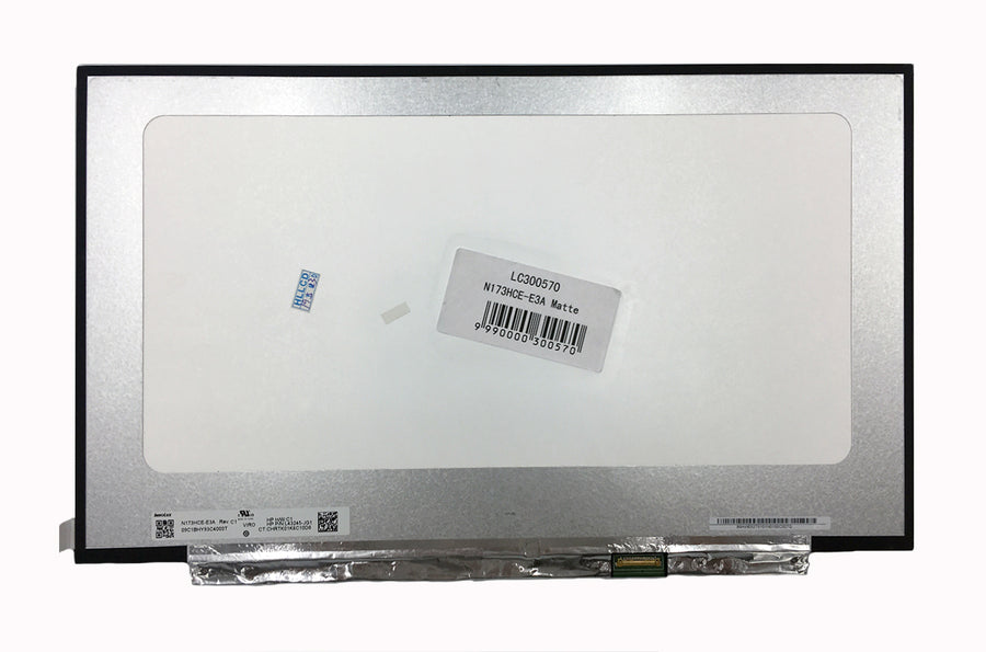 LCD screen 17.3" 1920x1080 FULL HD, LED, IPS, SLIM, matte, 30pin (right) EDP, A+