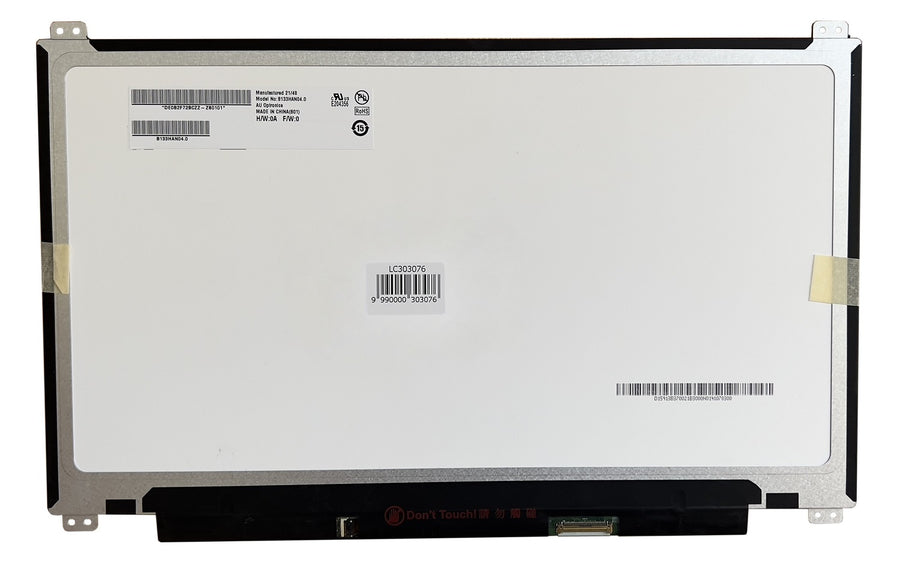 LCD screen 13.3" 1920x1080 FHD, LED, IPS, SLIM, matte, 40pin narrow (right), EDP, A+