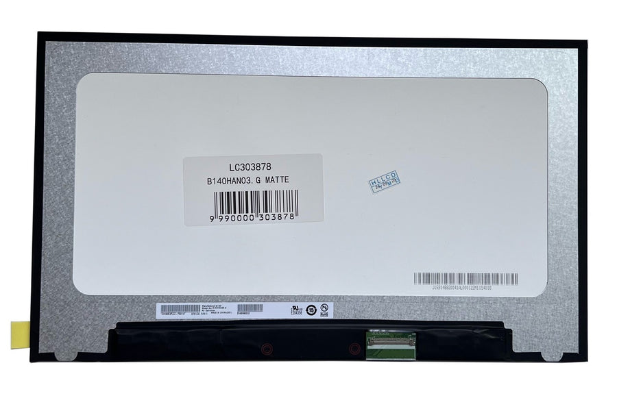 Notebook screen 14.0" 1920x1080 FHD, LED, SLIM,  IPS, 60Hz, matte, 40pin (right), A+