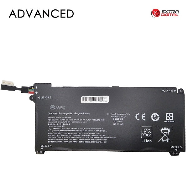 Notebook Battery HP PG06XL, 5100mAh, Extra Digital Advanced