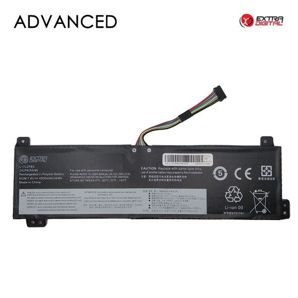 Notebook Battery LENOVO L17L2PB3, 4500mAh, Extra Digital Advanced