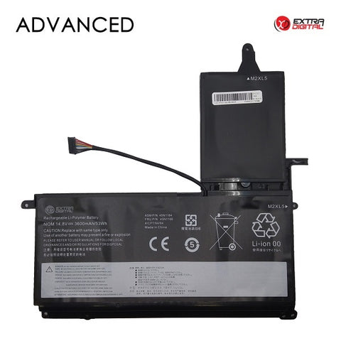 Notebook Battery LENOVO 45N1166, 3600mAh, Extra Digital Advanced