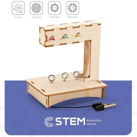 Wooden Assembly Kit Traffic Lights, STEM Educational Toy