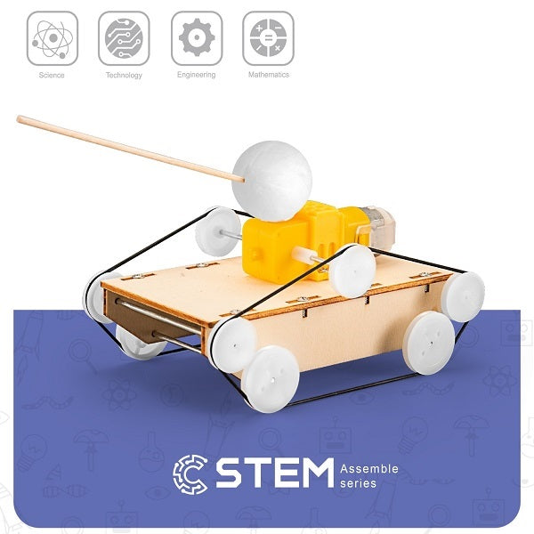 Wooden Assembly Kit Tank, STEM Educational Toy