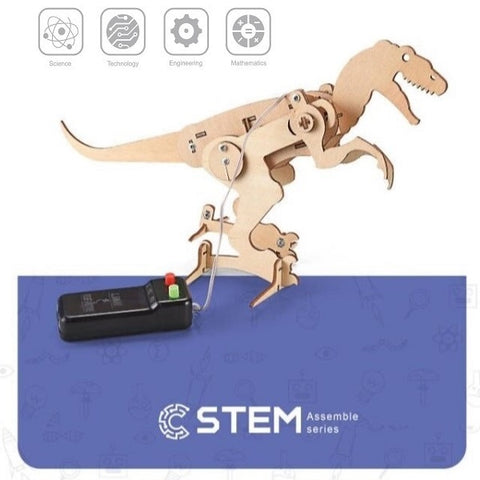 Wooden Assembly Kit Robot T-Rex, STEM Educational Toy