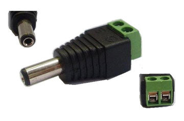 Power male connector 5.5x2.1, 10pcs