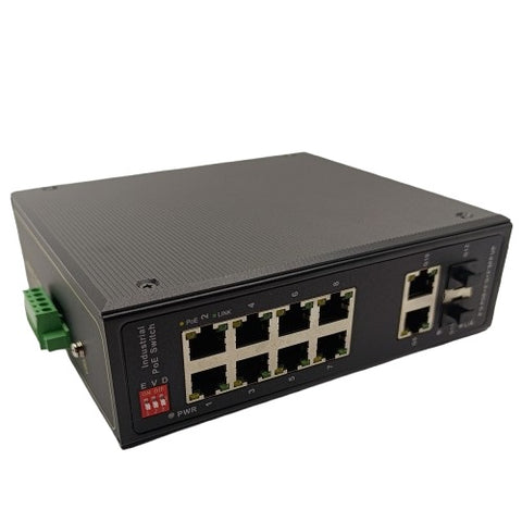 PoE switch 8x Gigabit PoE+2x Gigabit UPLINK, SFP, 120W Industrial