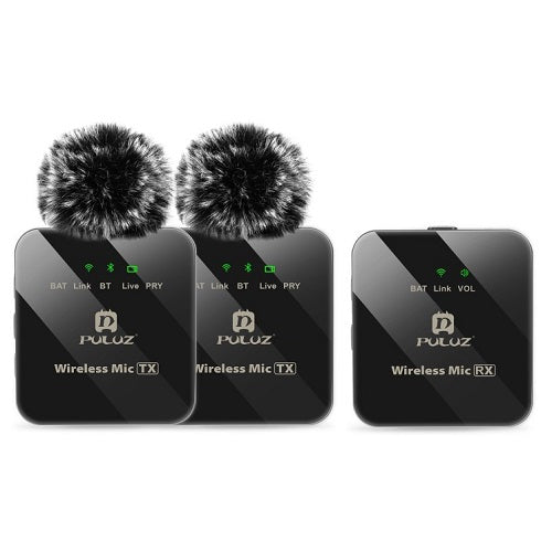 Wireless Lavalier Dual Microphone, OTG USB Type-C, Lightning