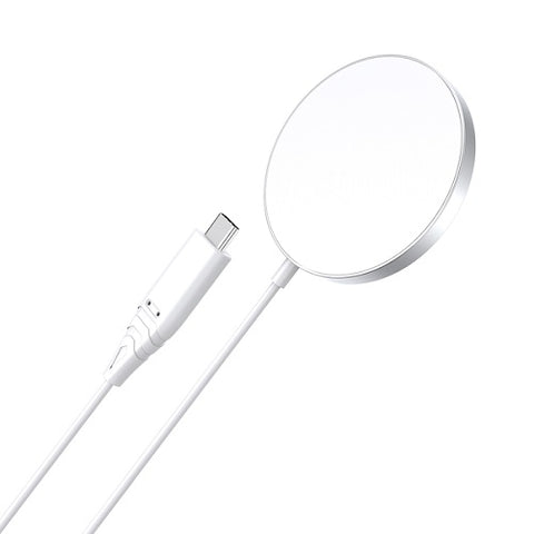 Magnetic Wireless Charger CHOETECH, 15W, iPhone 14, white